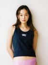 Call Me Baby Cropped Tank _ Washed Black