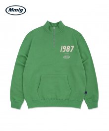 [Mmlg] 1987MMLG HALF ZIP SWEAT (FOREST GREEN)