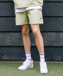 [UNISEX] NYLON WASHER SHORTS_BEIGE