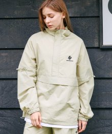 [UNISEX] NYLON WASHER ANORAK JUMPER_BEIGE