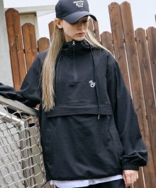 [UNISEX] WIZENED ANORAK HOODIE JUMPER_BLACK