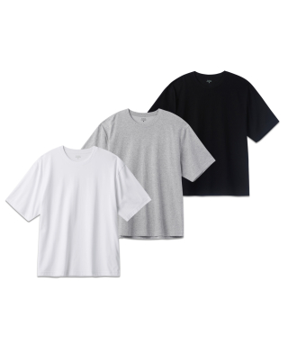 무신사 스탠다드(MUSINSA STANDARD) [쿨탠다드] 릴렉스 핏 크루 넥 반팔 티셔츠 2팩