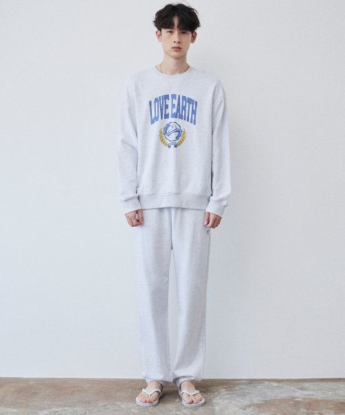 플랙() 럭키 워시 러브 어스 그래픽 스웨트팬츠 라이트 그레이 상품 이미지
