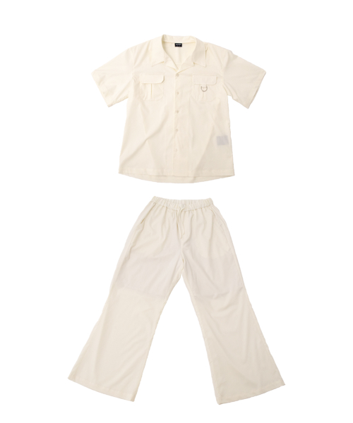 Ivory D-ring Pajama Set-up