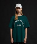 프라이데이 나이트 골프 클럽(FRIDAY NIGHT GOLF CLUB) 아치로고 플로킹 반팔티_Unisex(Green)