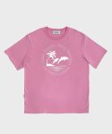 딜라잇풀(DELIGHTPOOL) Dolphin Twins T-shirts - Pink Clouds