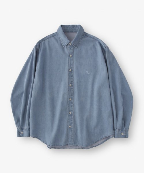 라퍼지스토어(Lafudgestore) [23Ss Ver.]시티보이 빅오버 워싱 데님 셔츠_Light Blue - 45,900 | 무신사  스토어