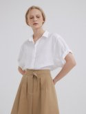 링서울(LINGSEOUL) roll-up blouse-white