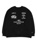 아조바이아조(AJOBYAJO) Embroidered Logos Sweatshirt [Black]