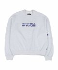 Embroidered (21) Slogan Sweatshirt [Light Grey]