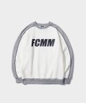 에프씨엠엠(FCMM) 컬러 블럭 클래식 맨투맨 - 화이트