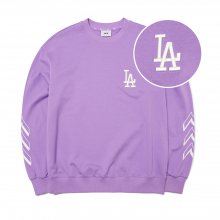 씸볼 소매 메가 오버핏 맨투맨 LA (Lavender)