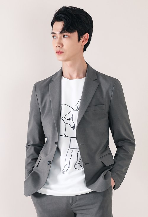 리버클래시(LIBERCLASSY) 카키 카츠온 슬림핏 캐주얼 스판자켓LHS26603 - 217,000 | 무신사 스토어
