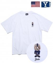 EMBROIDERY YALE BOY TEE WHITE