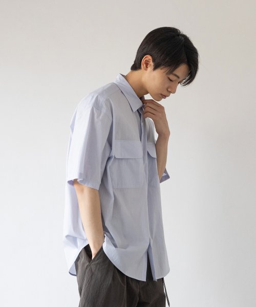 MUSINSA | ANOTHER OFFICE 21SS Volume Short-sleeve Shirt ( USA