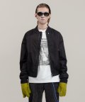 BLACK WAVE BOMBER JACKET