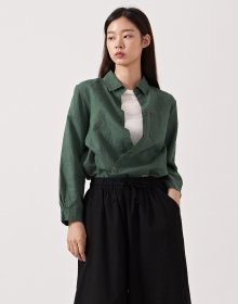 LINEN VOLUME SHIRTS GREEN