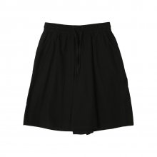 LINEN CULOTTE PANTS BLACK