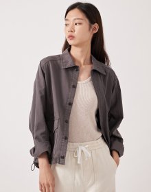 STRING DYING SHIRTS JACKET D/GREY