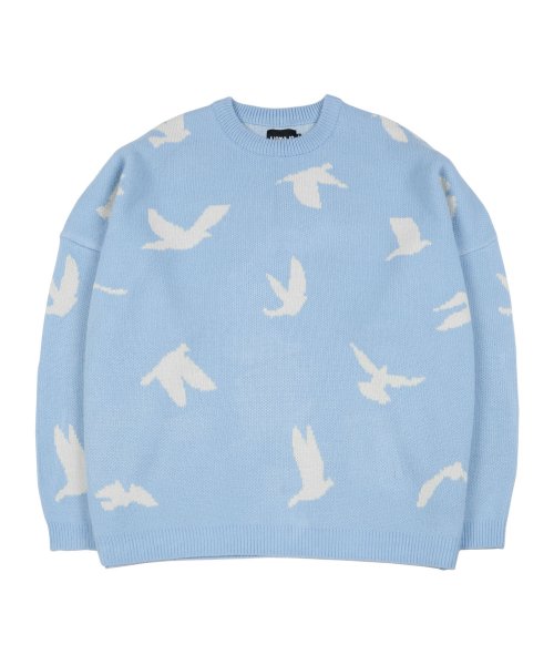 아조바이아조(AJOBYAJO) Dove Oversized Sweater [Sky Blue