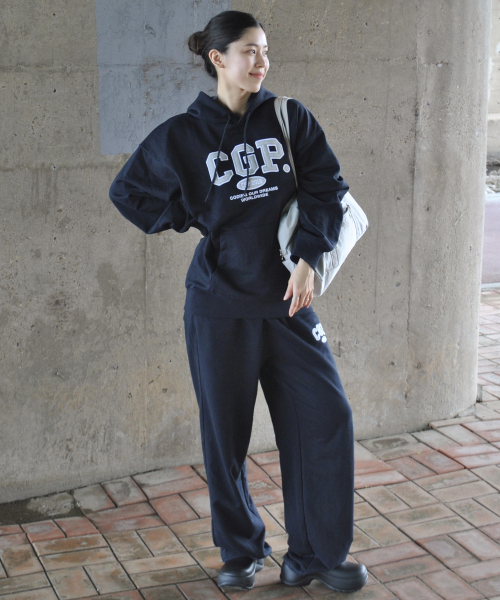 코드그라피(codegraphy) CGP 아치 로고 후드티_네이비BDW