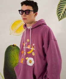 Fruity Nature Hood T-shirt(EGGPLANT)