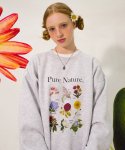 메인부스(MAINBOOTH) Flower Dictionary Sweatshirt(CLOUD GRAY)