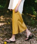 벨르마(BELLEMA) linen with slit long skirt