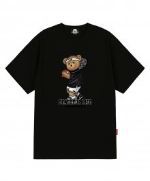 TENNIS BOY BEAR 티셔츠 - 블랙