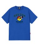 트립션() TENNIS RHYTHM 티셔츠 - 블루