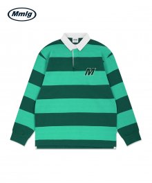 [Mmlg] M BORDER RUGBY SHIRT (GREEN)