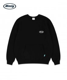 [Mmlg] BI POCKET SWEAT (BLACK)