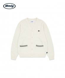 [Mmlg] FLAG KNIT CARDIGAN (IVORY)