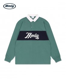 [Mmlg] MMLG BLOCK RUGBY SHIRT (PALE GREEN)