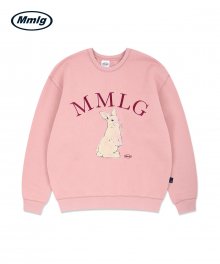 [Mmlg] WATERCOLOR RABBIT SWEAT (INDI PINK)