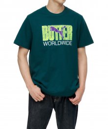 푸마 X 버터굿즈 그래픽 반소매 티셔츠 - 그린 / 532442-40