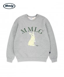 [Mmlg] WATERCOLOR RABBIT SWEAT (GREY)