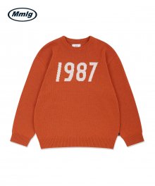 [Mmlg] 1987 KNIT (INTARSIA) (ORANGE)