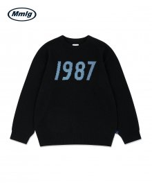 [Mmlg] 1987 KNIT (INTARSIA) (BLACK)