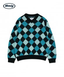 [Mmlg] SQUARE KNIT (BLACK)