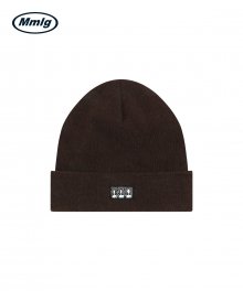 [Mmlg] WE BRUSHED KNIT BEANIE (BROWN)