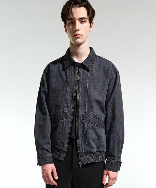 티엔지티(TNGT) WASHED BLACK OVER FIT BLOUSON DENIM JUMPER TNJU1F710BK - 사이즈 & 후기 | 무신사
