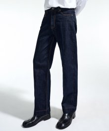 INDIGO SEMI WIDE FIT RAW DENIM PANTS TNPA1F775N2