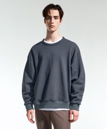 FRENCH BLUE OVER FIT COCOON SWEATSHIRT TNTS1F701B2