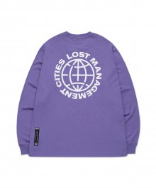 LMC OG WHEEL LONG SLV TEE purple