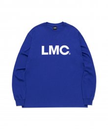 LMC OG WHEEL LONG SLV TEE blue