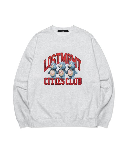 MUSINSA | LMC LMC BEAR ATHLETIC SWEATSHIRT light heather gray