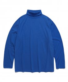 LOGO TURTLENECK T-SHIRT BLUE