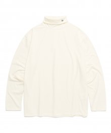 LOGO TURTLENECK T-SHIRT IVORY