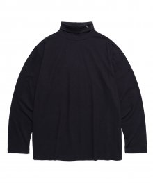 LOGO TURTLENECK T-SHIRT BLACK